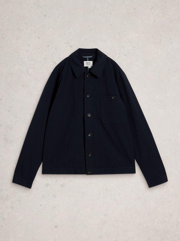 Falmouth Seersucker Jacket in DARK NAVY - FLAT FRONT