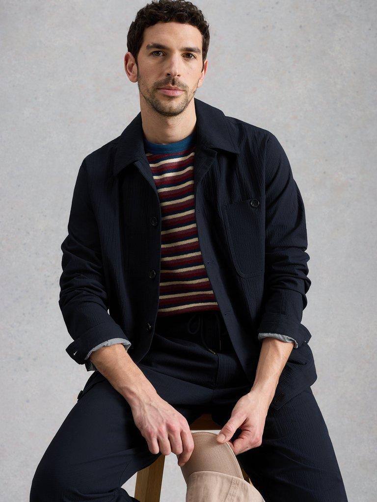 Falmouth Seersucker Jacket in DARK NAVY - LIFESTYLE