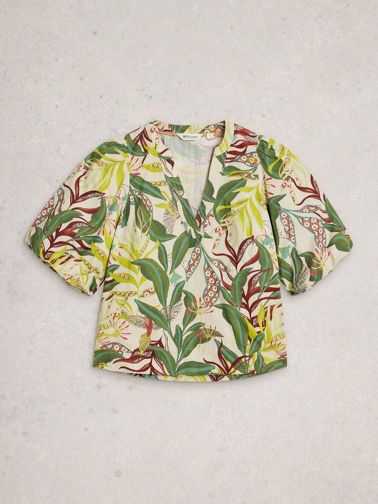 Bex Cotton Top in IVORY PR - FLAT FRONT