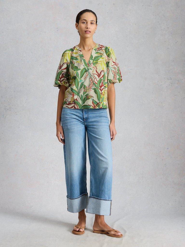 Bex Cotton Top in IVORY PR - LIFESTYLE