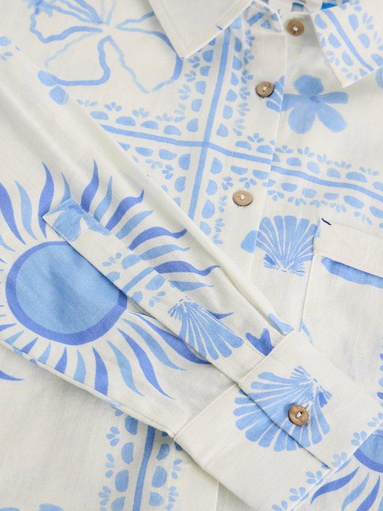 Penny Beach Shirt in IVORY PR - FLAT DETAIL