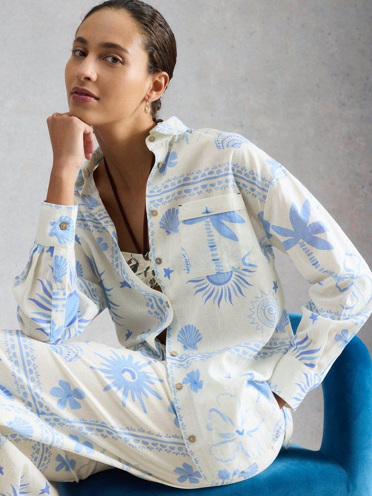 Penny Beach Shirt in IVORY PR - LIFESTYLE
