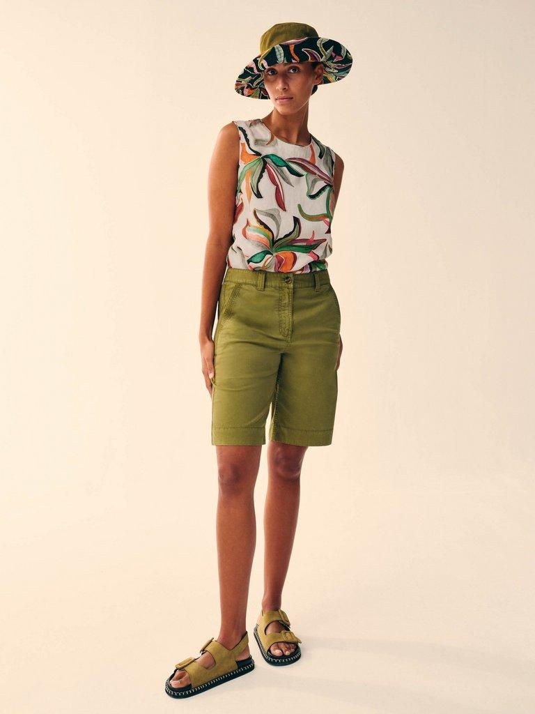 Matilda Linen Vest in NAT PR - MIXED