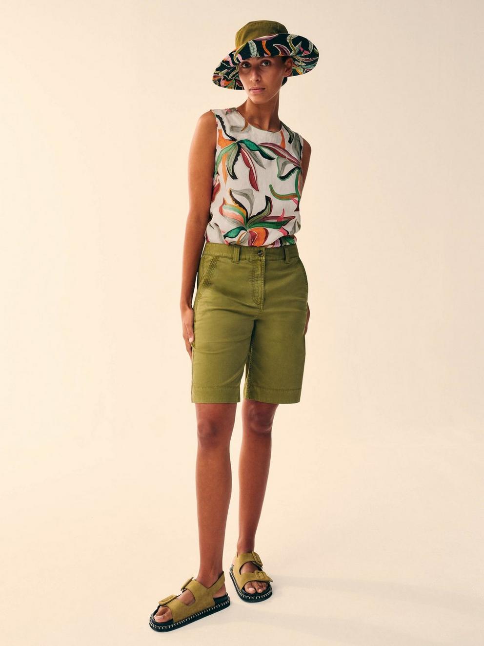 Matilda Linen Vest in NAT PR - MIXED