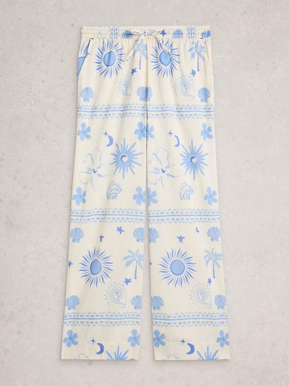 Penny Beach Trouser in IVORY PR - FLAT FRONT