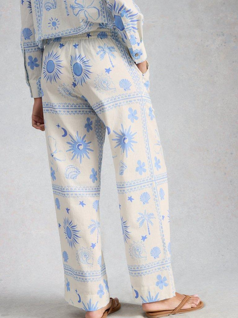 Penny Beach Trouser in IVORY PR - MODEL BACK