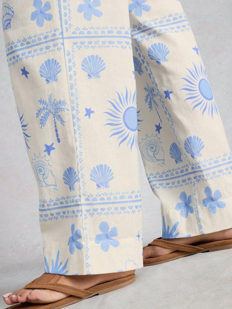 Penny Beach Trouser in IVORY PR - MODEL DETAIL