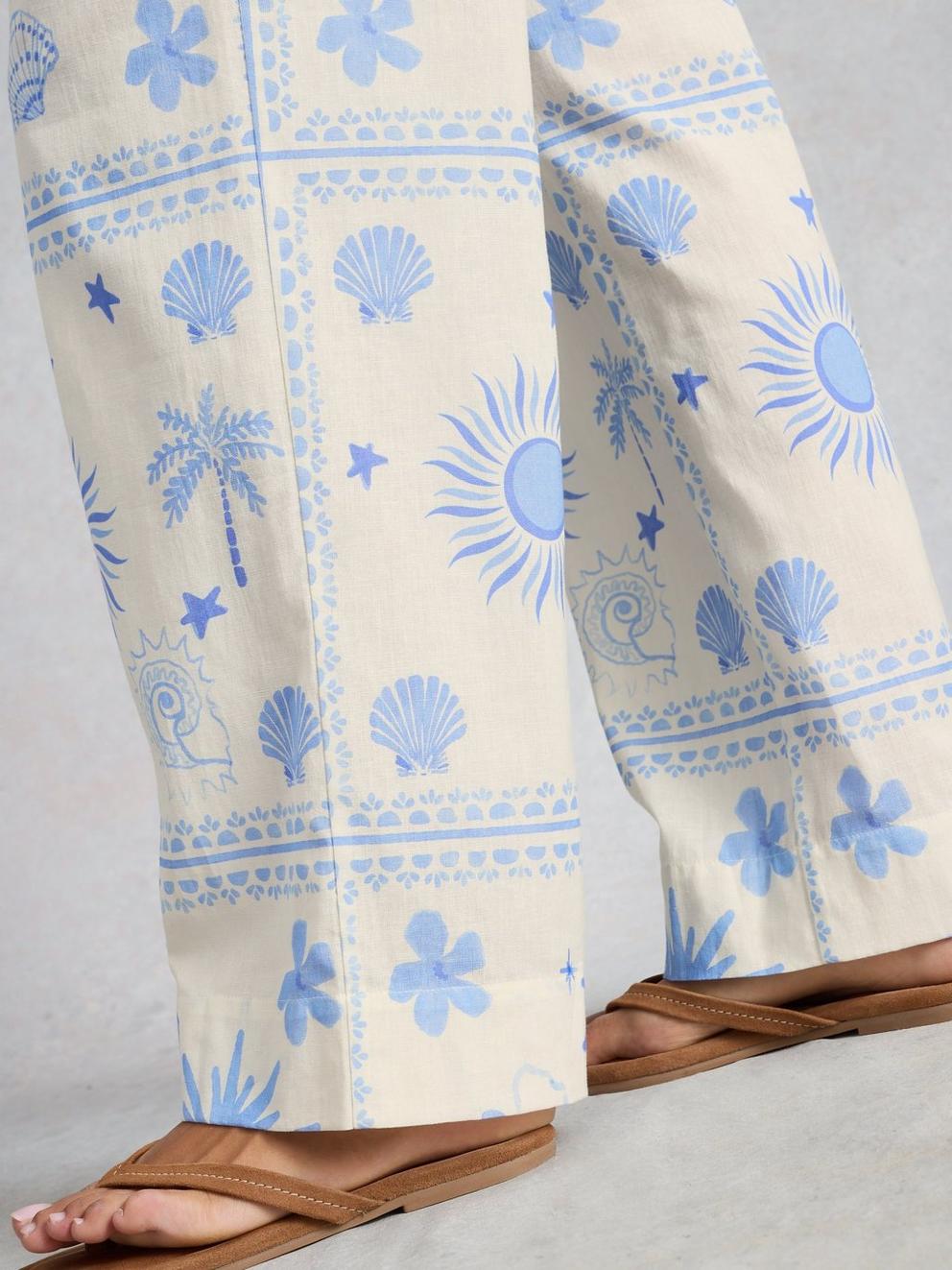 Penny Beach Trouser in IVORY PR - MODEL DETAIL