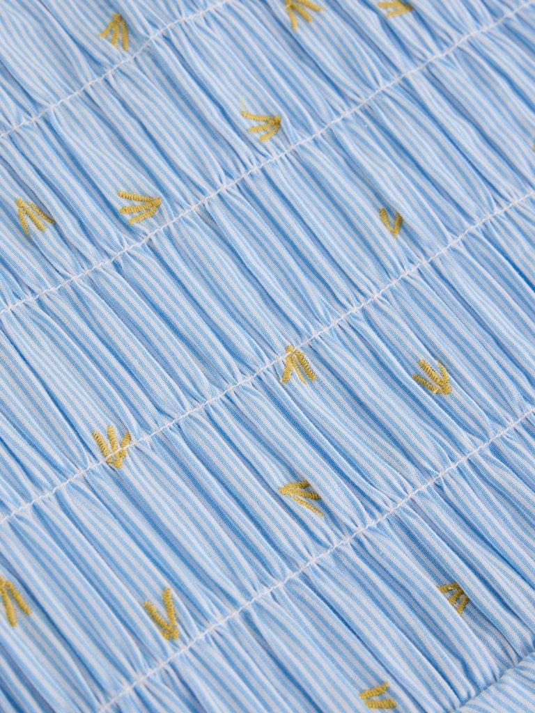 Tammie Organic Cotton Shirt in BLUE MLT - FLAT DETAIL