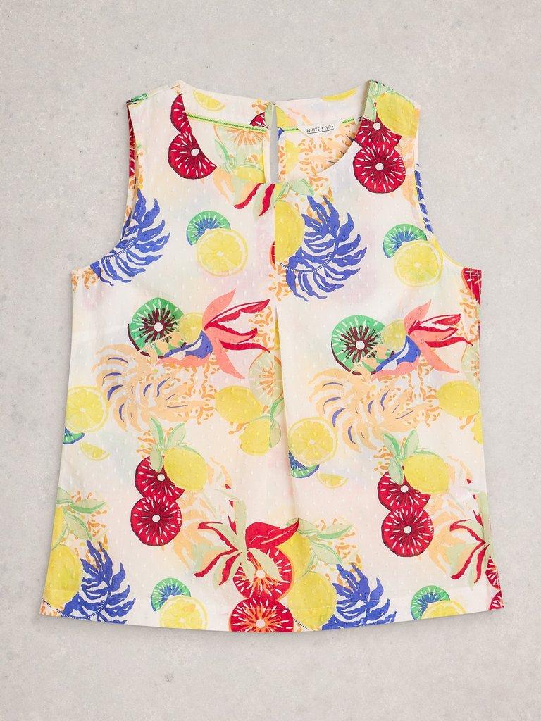 Paradise Organic Cotton Vest in IVORY PR - FLAT FRONT
