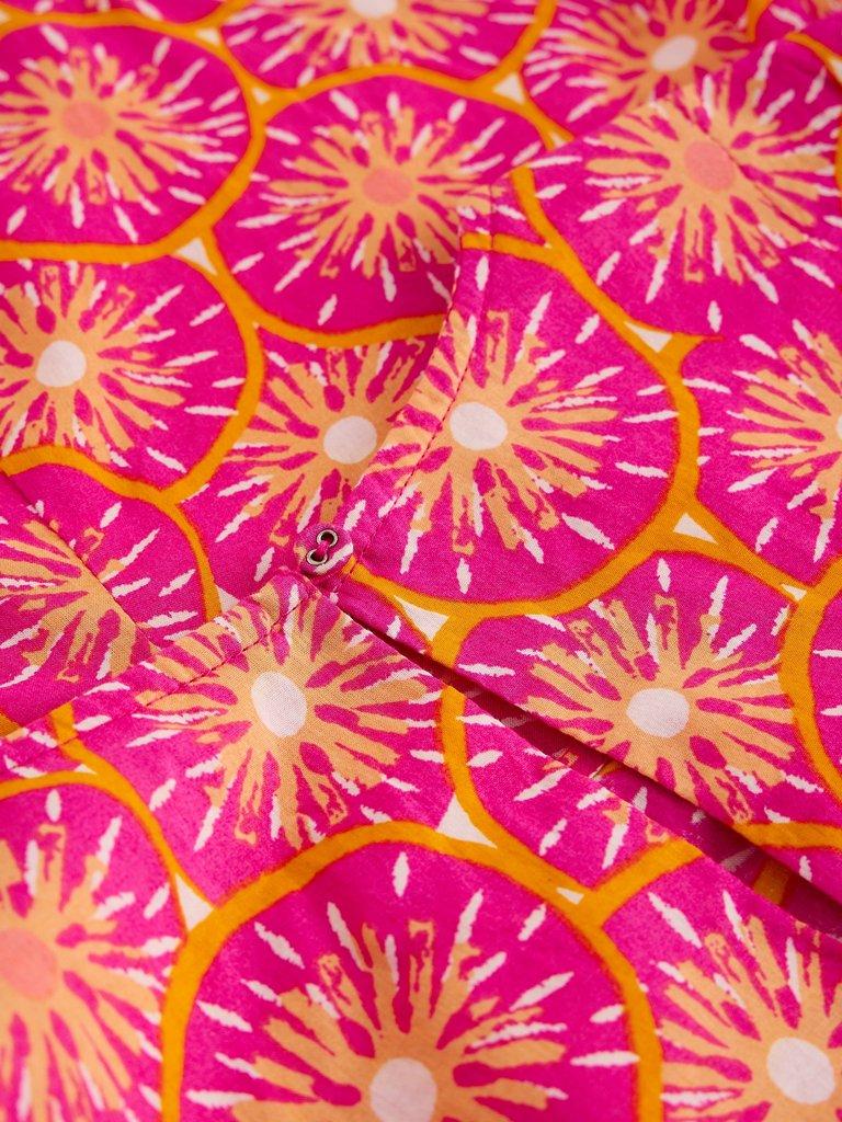 Natalie Shell Top in PINK PR - FLAT DETAIL