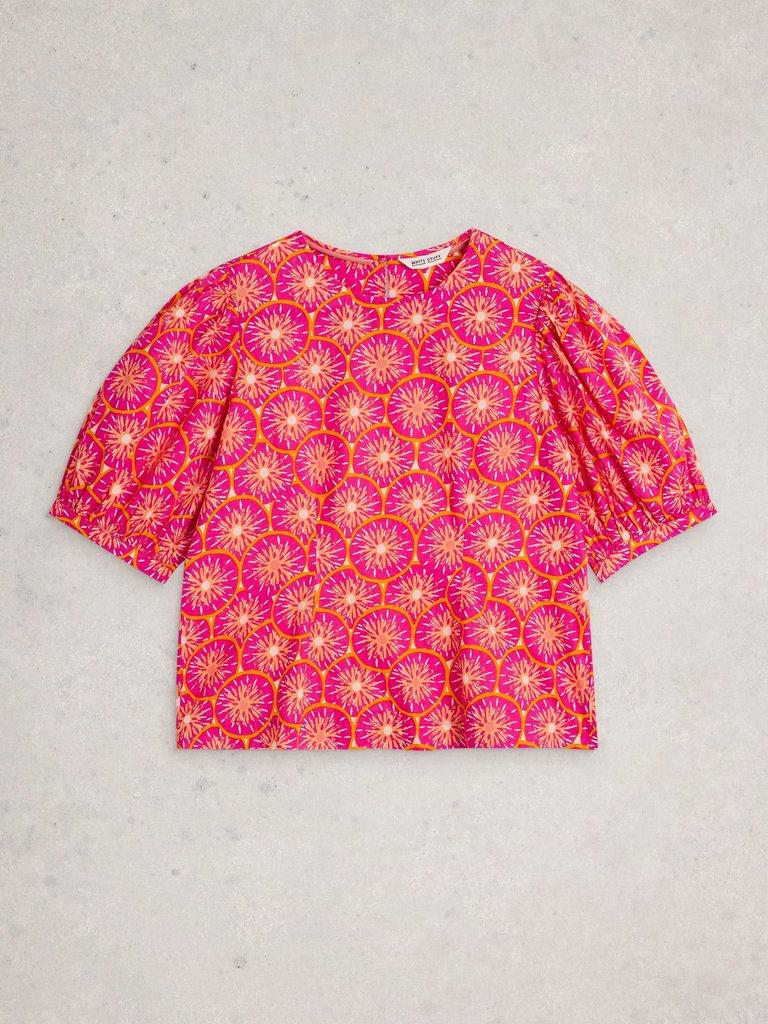 Natalie Shell Top in PINK PR - FLAT FRONT