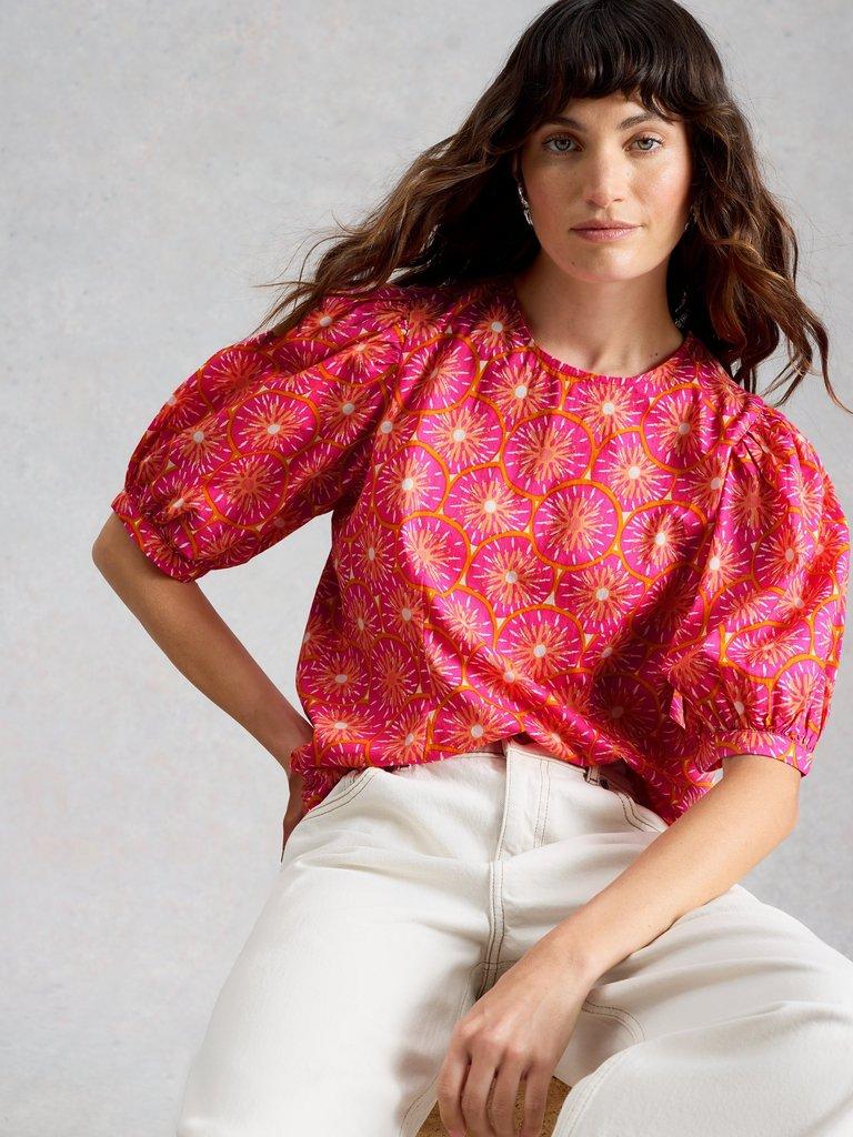 Natalie Shell Top in PINK PR - LIFESTYLE