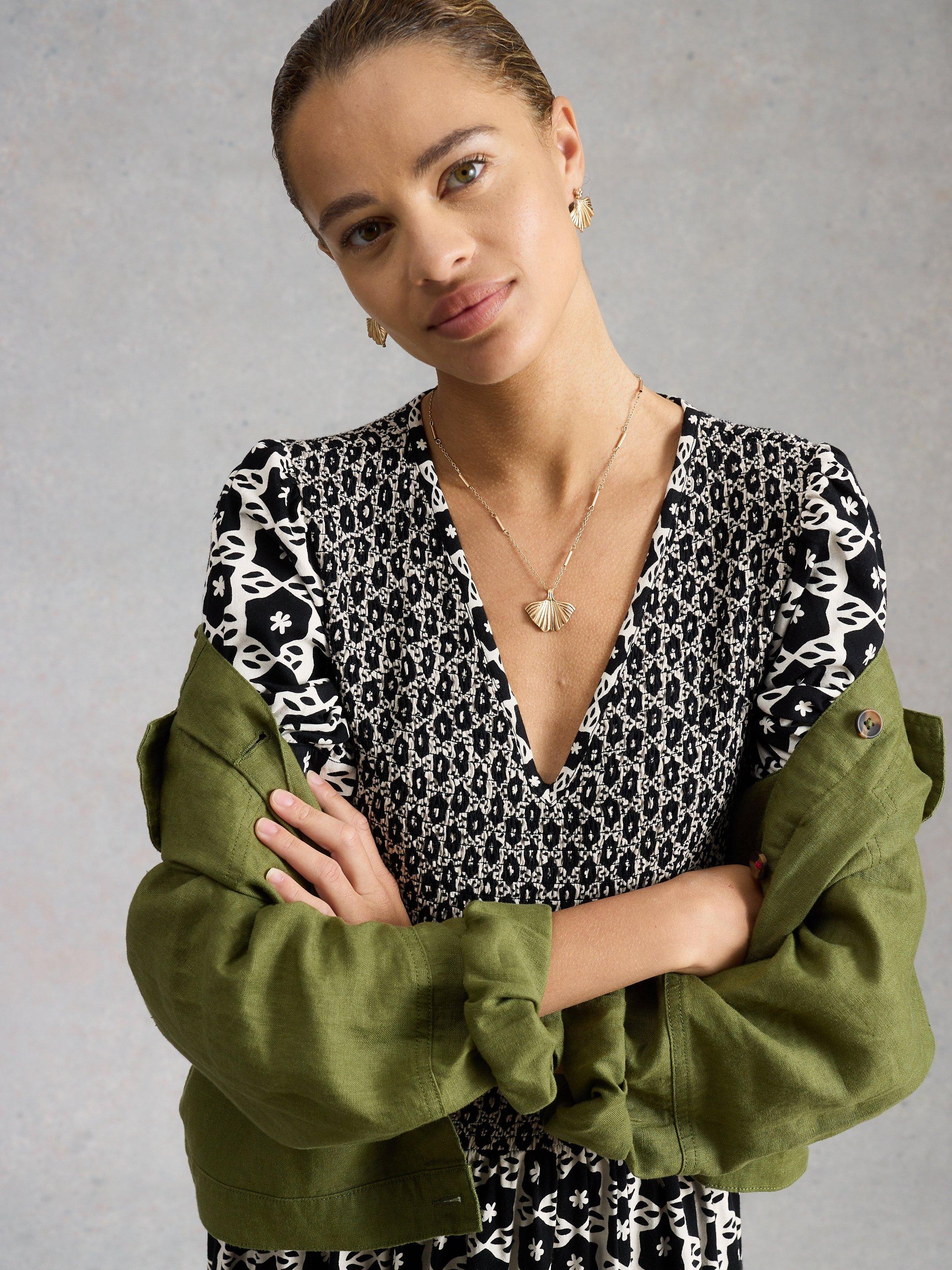 Shop Nola Shirred Jersey Dress
