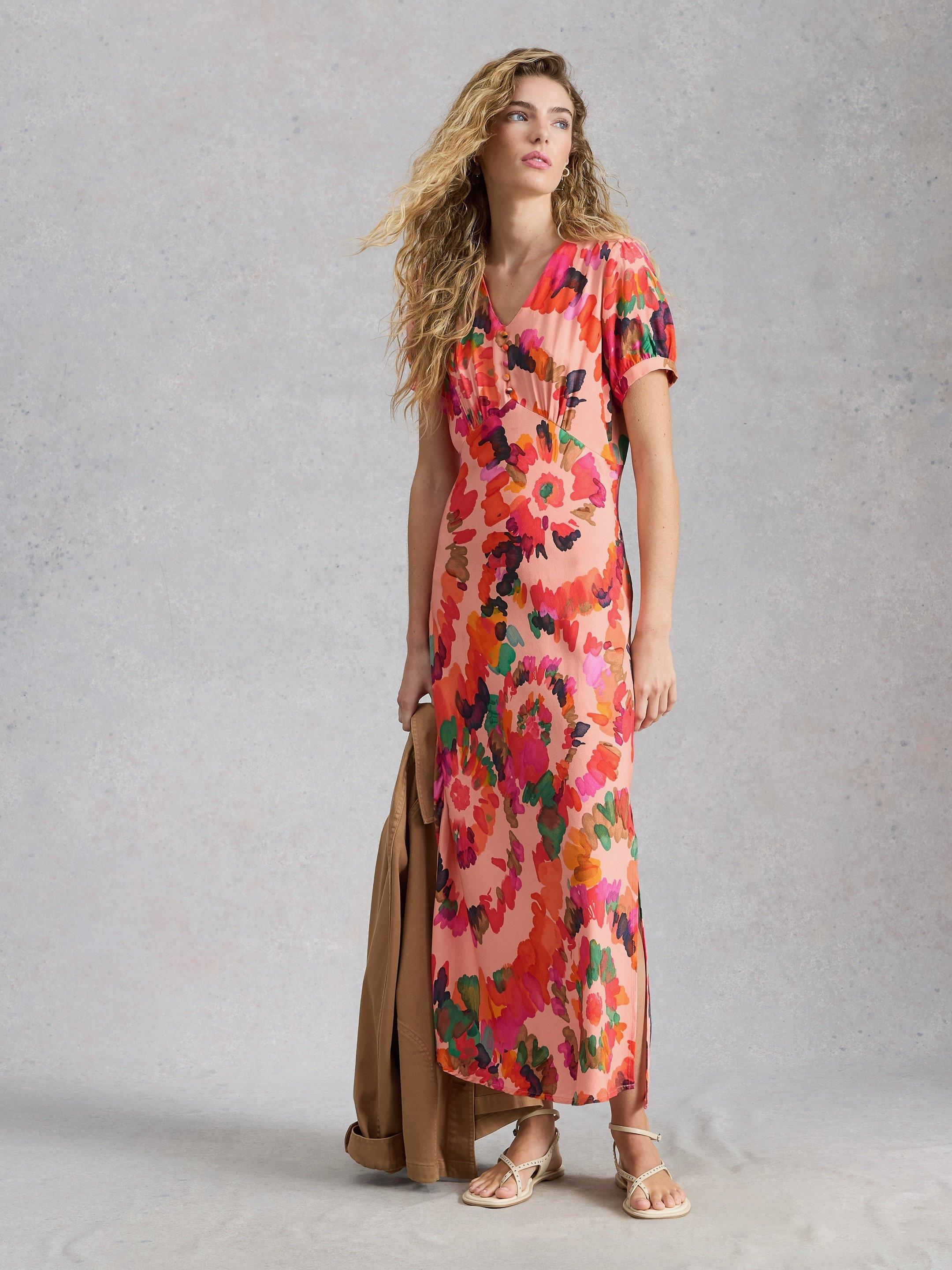 Hope Printed Bias Cut Dress