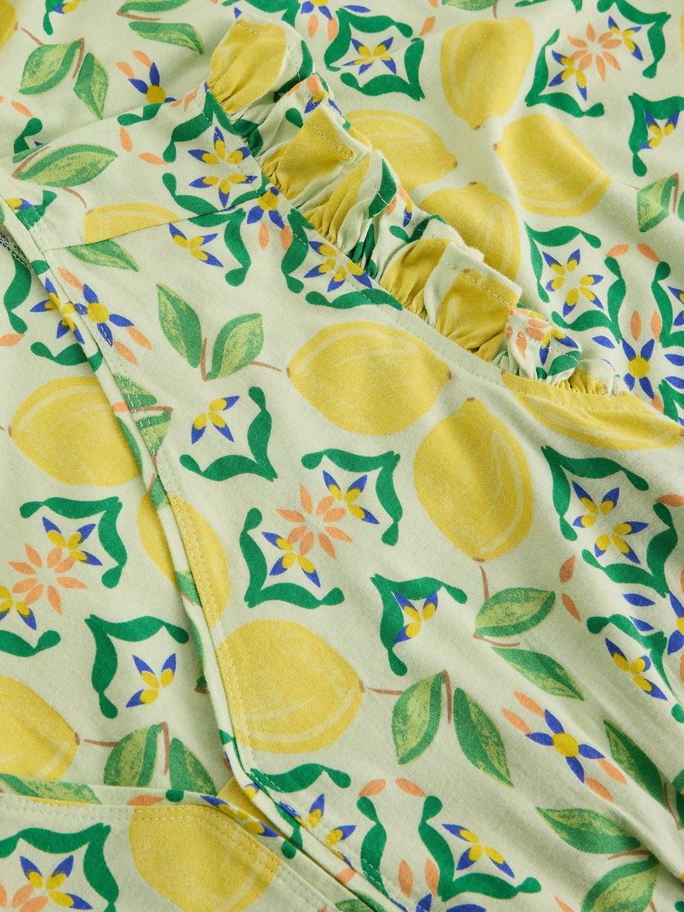 Lorna Jersey Maxi Dress in GREEN MLT - FLAT DETAIL