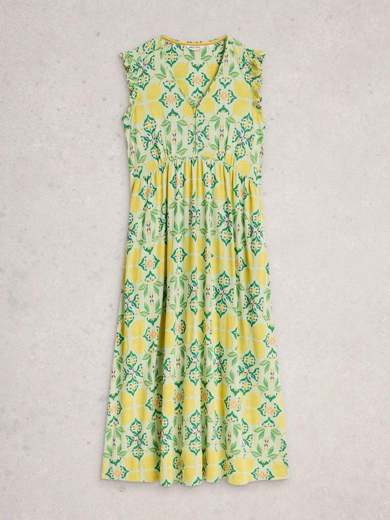 Lorna Jersey Maxi Dress in GREEN MLT - FLAT FRONT