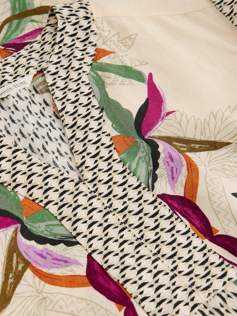 Jilly Linen Dress in NAT PR - FLAT DETAIL