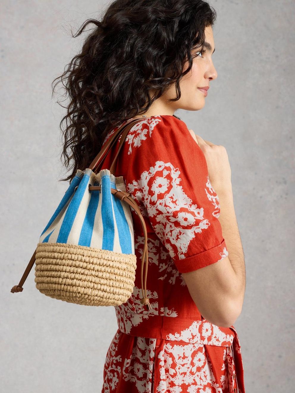 Val Linen Blend Dress in RED PR - LIFESTYLE