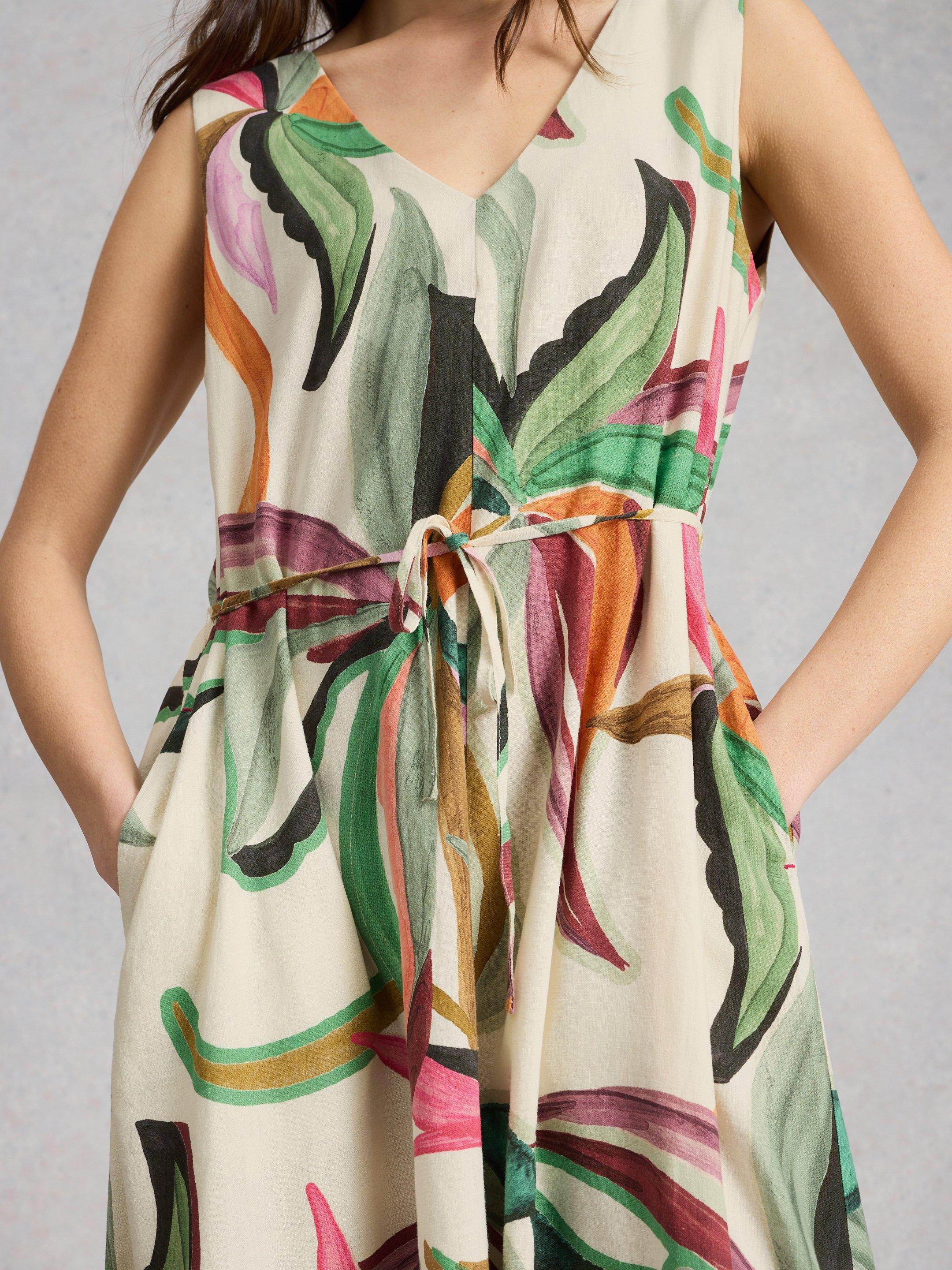 Shop Poppy Linen Blend Maxi Dress