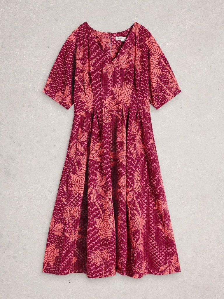 Kate Linen Blend Dress in PINK PR - FLAT FRONT