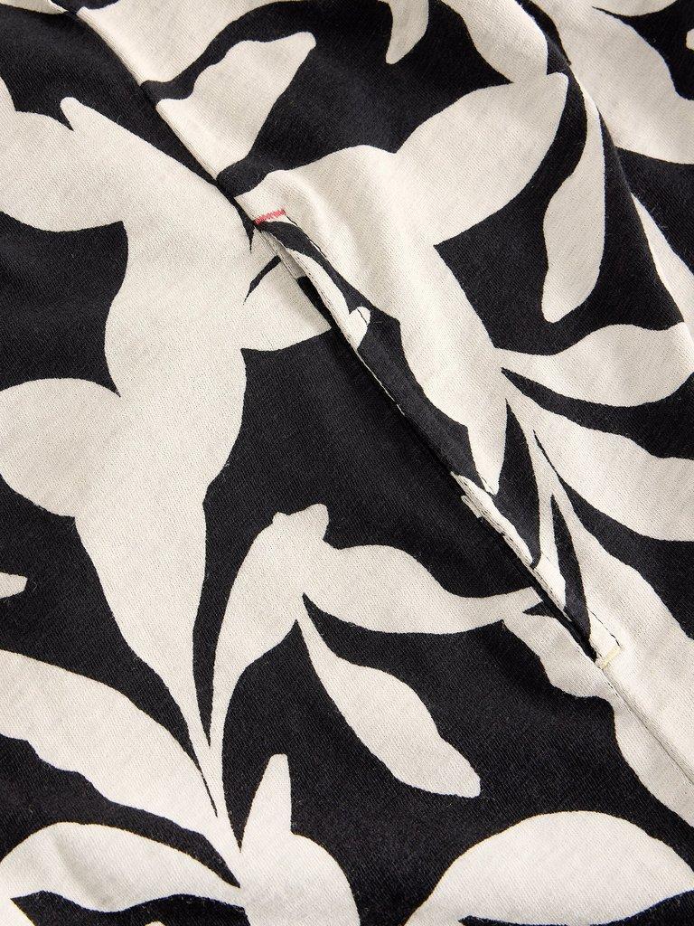 Jilly Jersey Dress in BLK PR - FLAT DETAIL