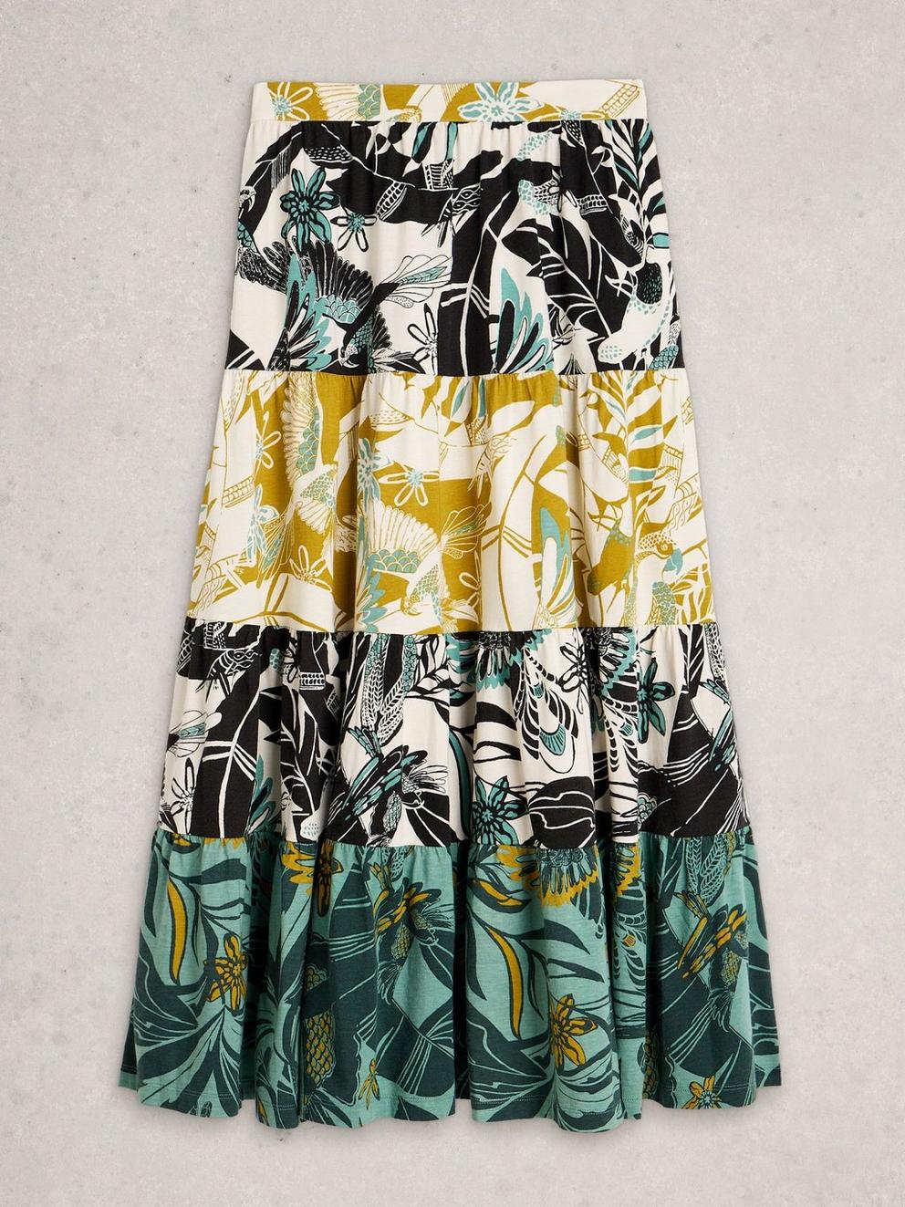 Clementine Jersey Maxi Skirt in IVORY MLT - FLAT FRONT