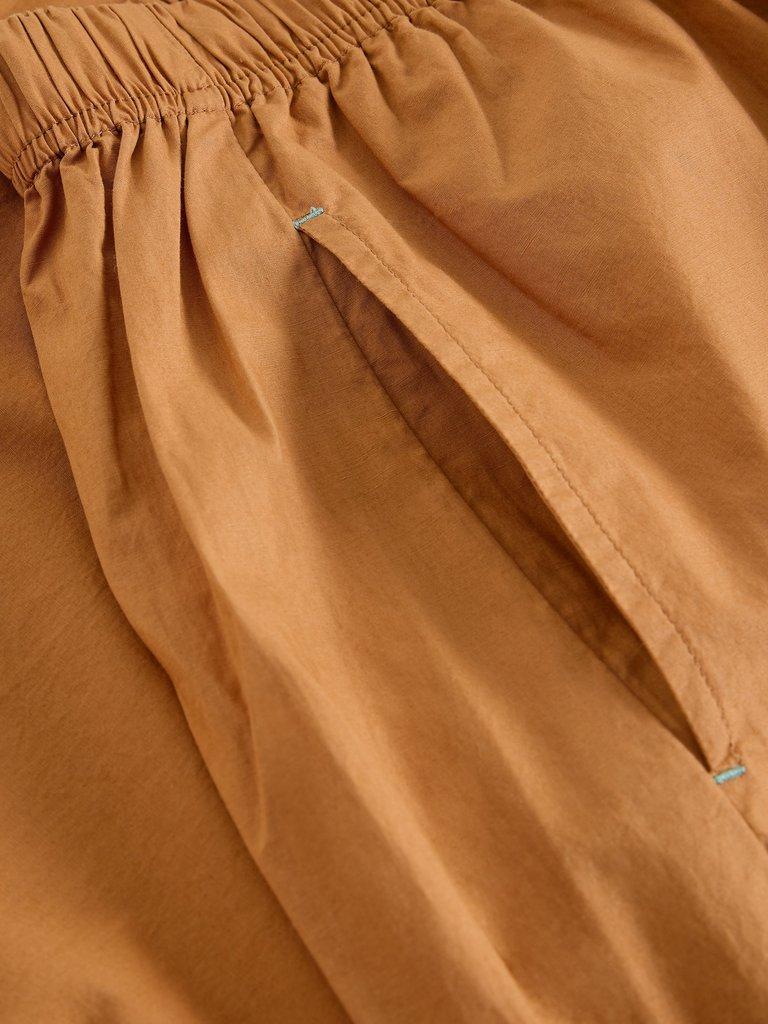 Lauryn Poplin Wide Leg Crop in MID TAN - FLAT BACK