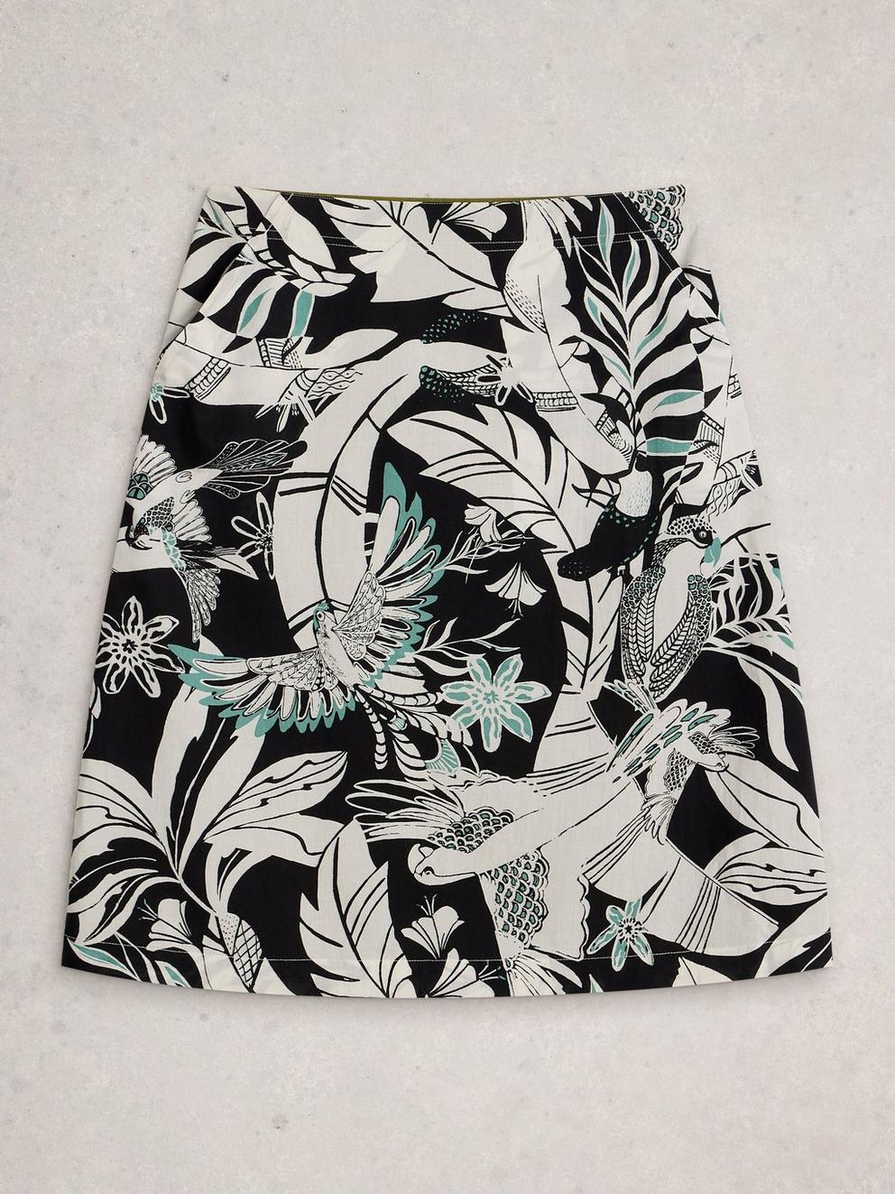 Nell Reversible Skirt in GREEN MLT - FLAT FRONT