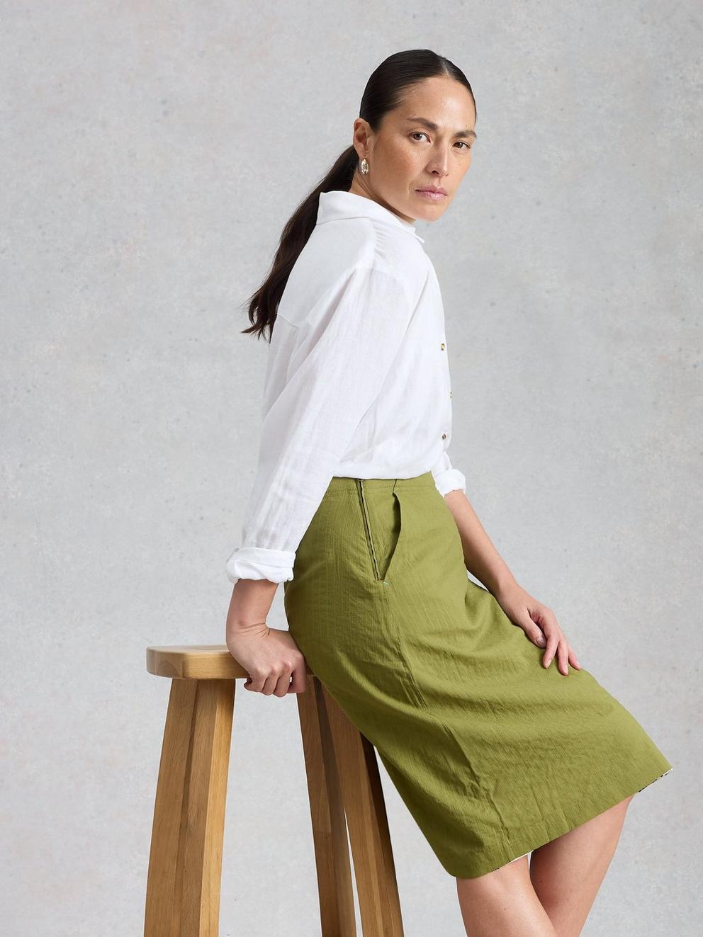 Nell Reversible Skirt in GREEN MLT - LIFESTYLE