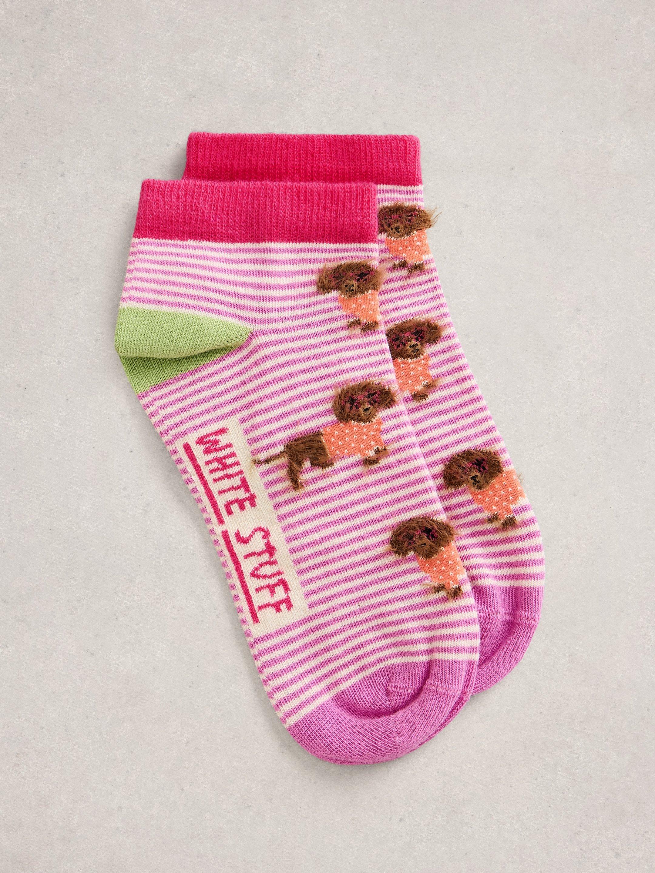 Fluffy Sausage Trainer Sock