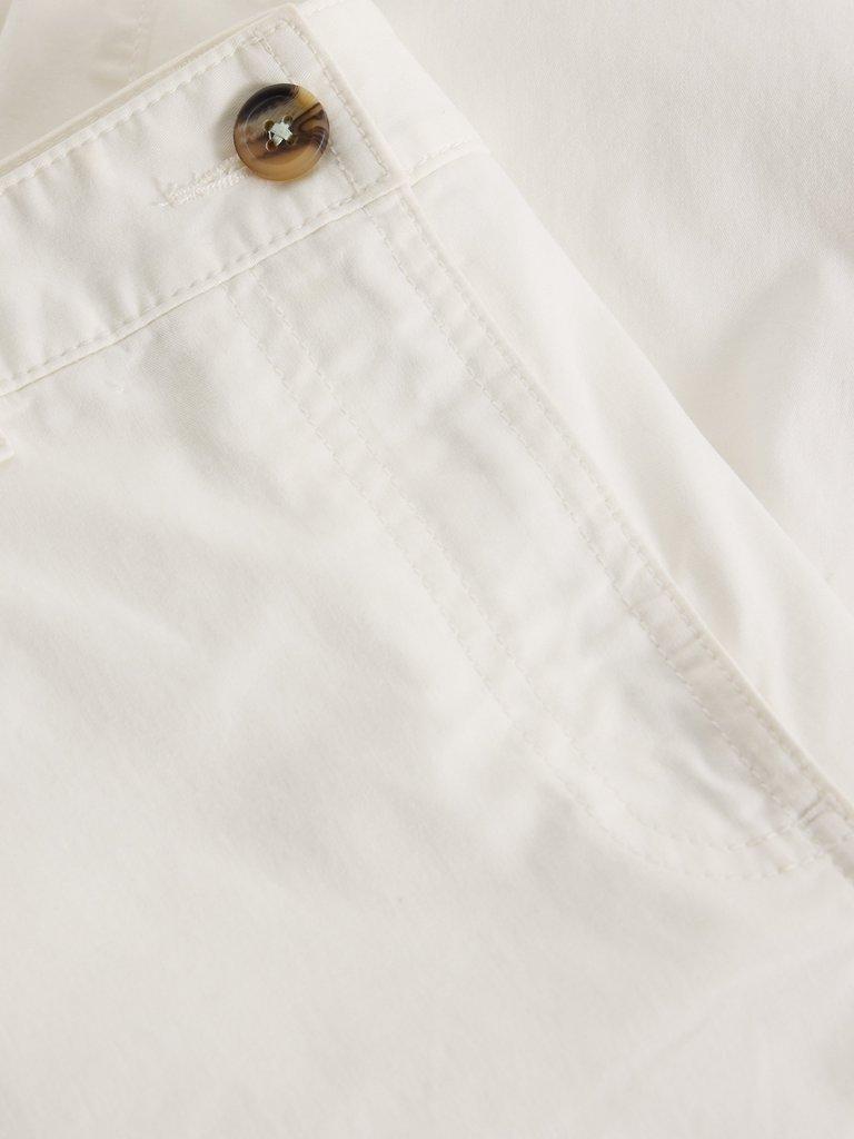 Heidi Chino Short in BRIL WHITE - FLAT DETAIL