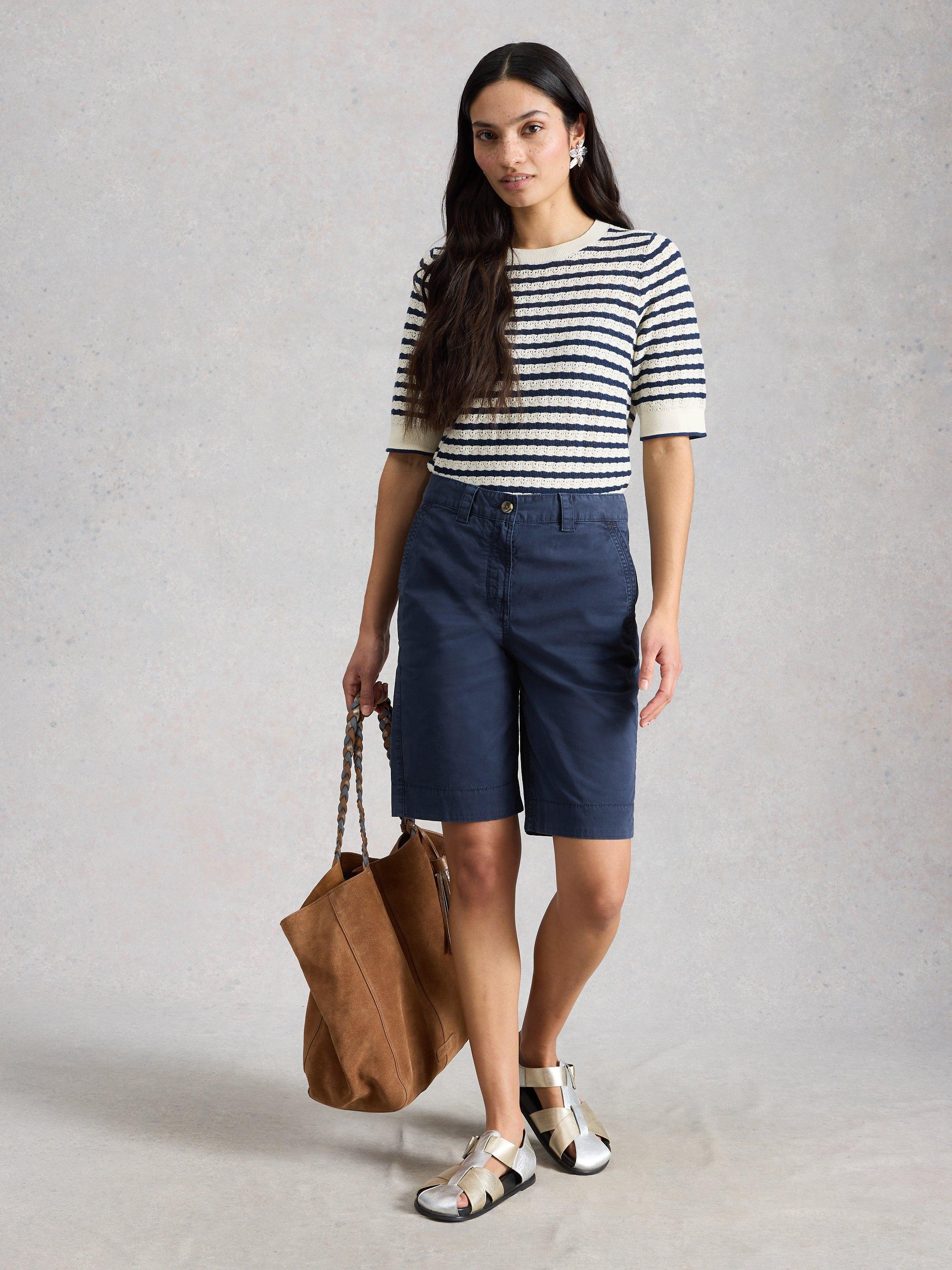 y*様 House on the hill Short Pants Navy 9 Heidi Chino Short in DARK NAVY | White Stuff