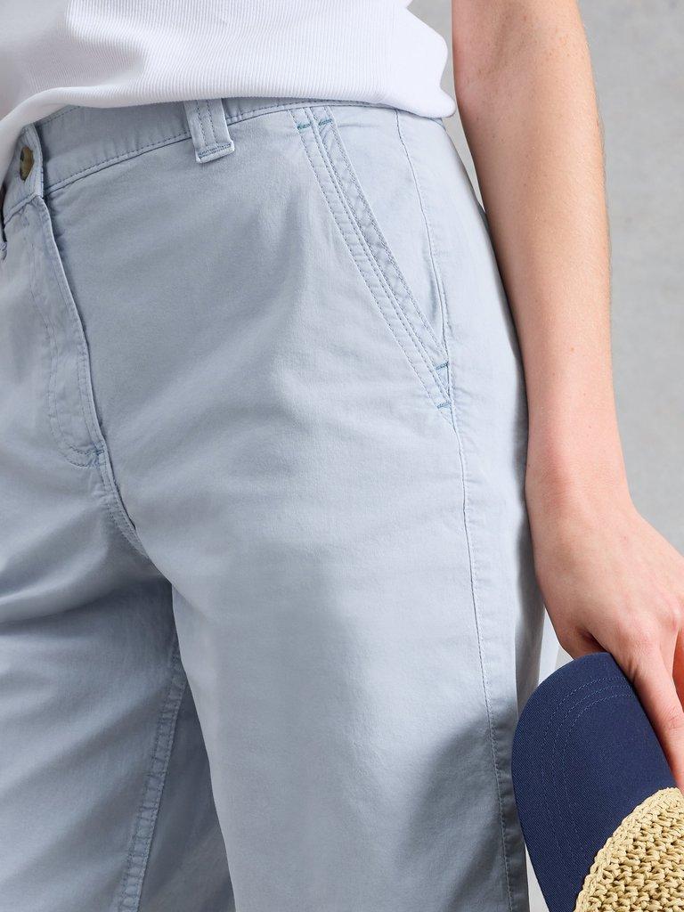 Heidi Chino Short in LGT BLUE - MODEL DETAIL