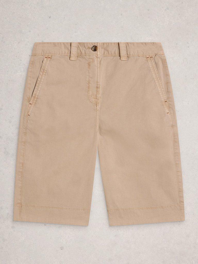 Heidi Chino Short in LGT NAT - FLAT FRONT