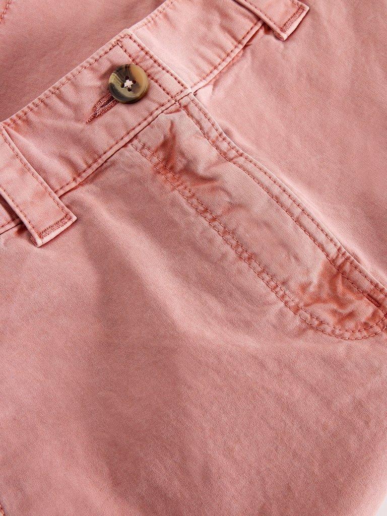 Heidi Chino Short in MID PINK - FLAT DETAIL