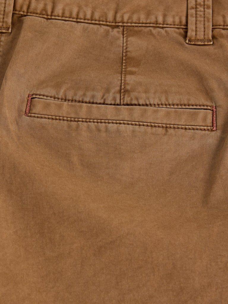 Heidi Chino Short in MID TAN - FLAT DETAIL