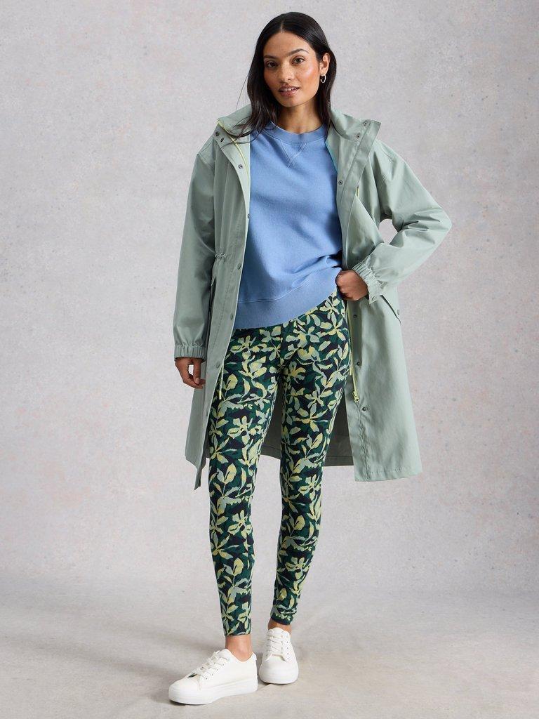 Margot Leggings in TEAL PR - MODEL FRONT
