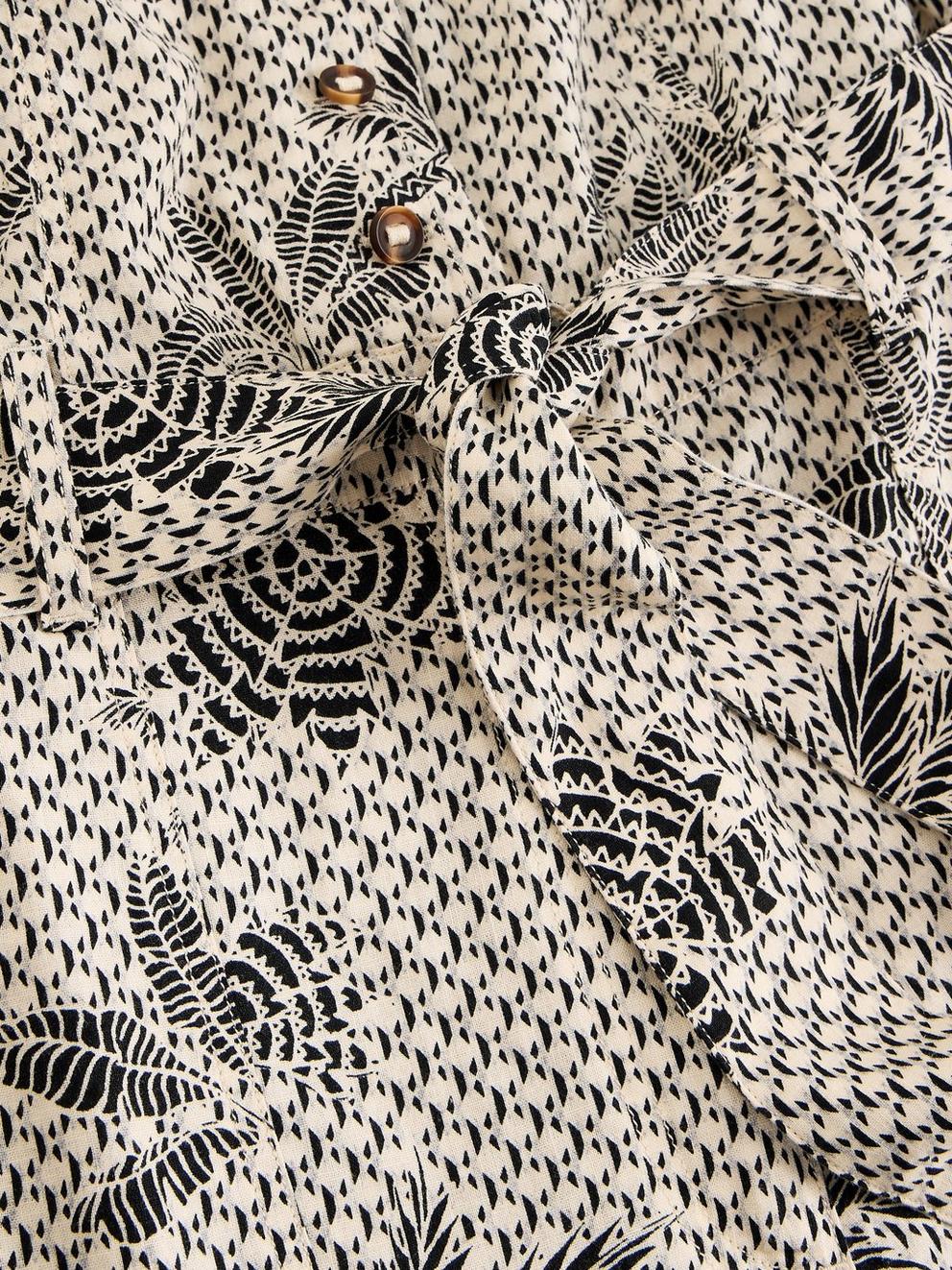 Betty Linen Blend Jumpsuit in IVORY PR - FLAT DETAIL