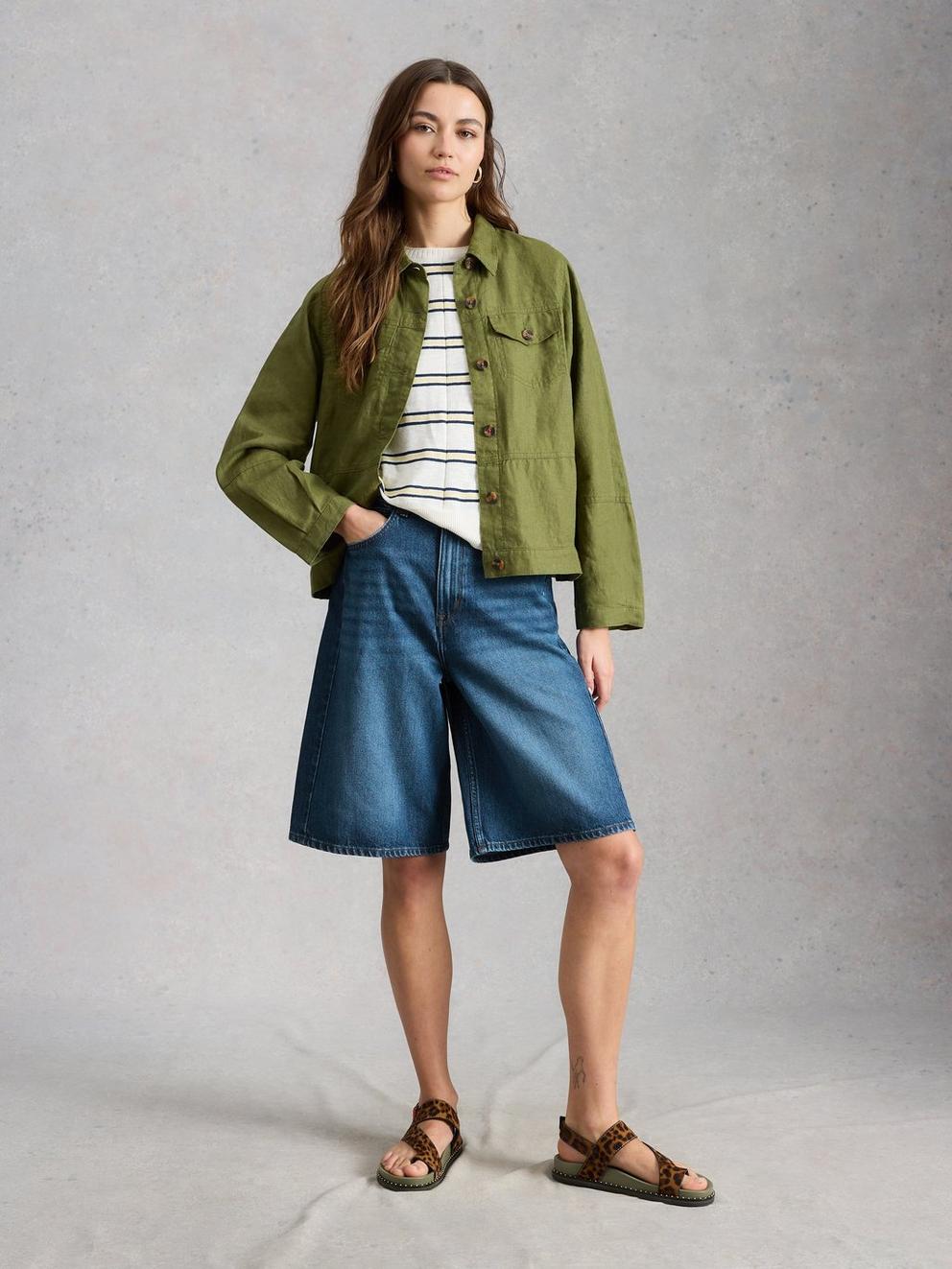 Jodi Jort in MID DENIM - MODEL FRONT