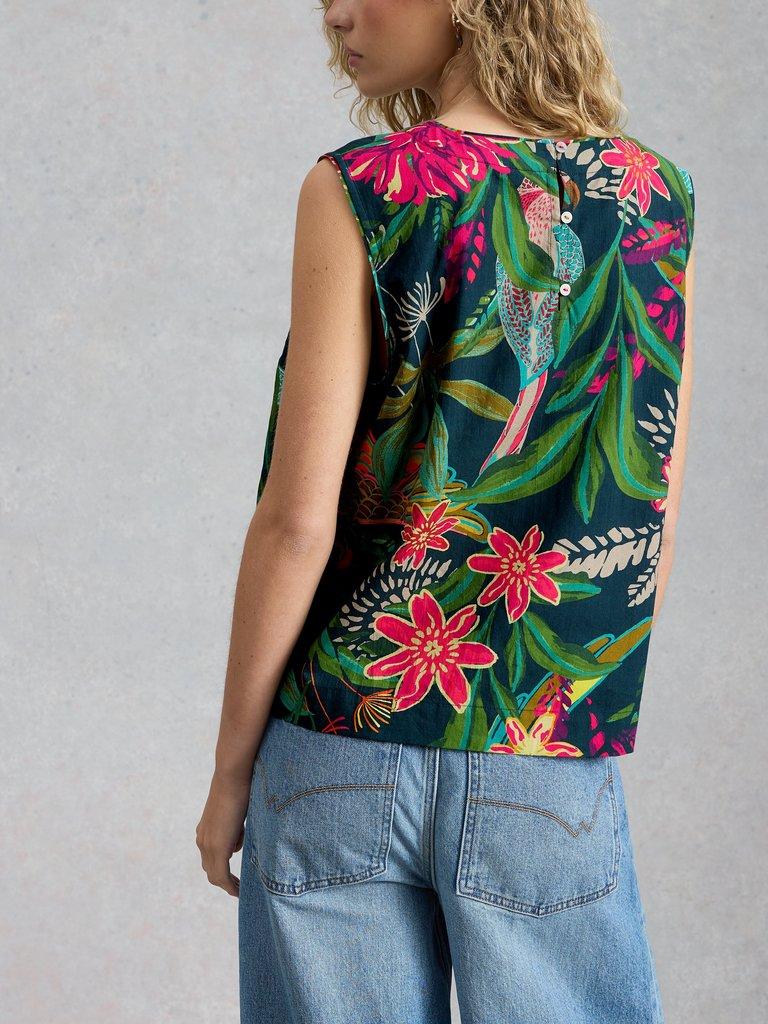 Matilda Vest in GREEN PR - MODEL BACK