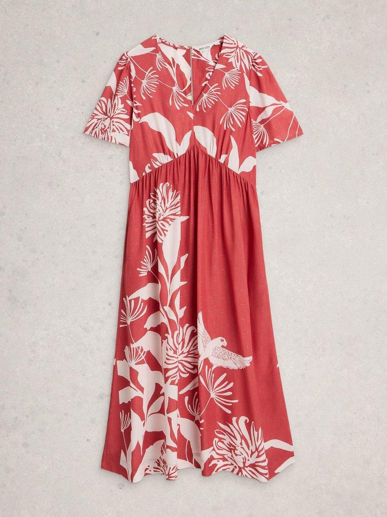Lucy Midi Dress in PINK PR - FLAT FRONT