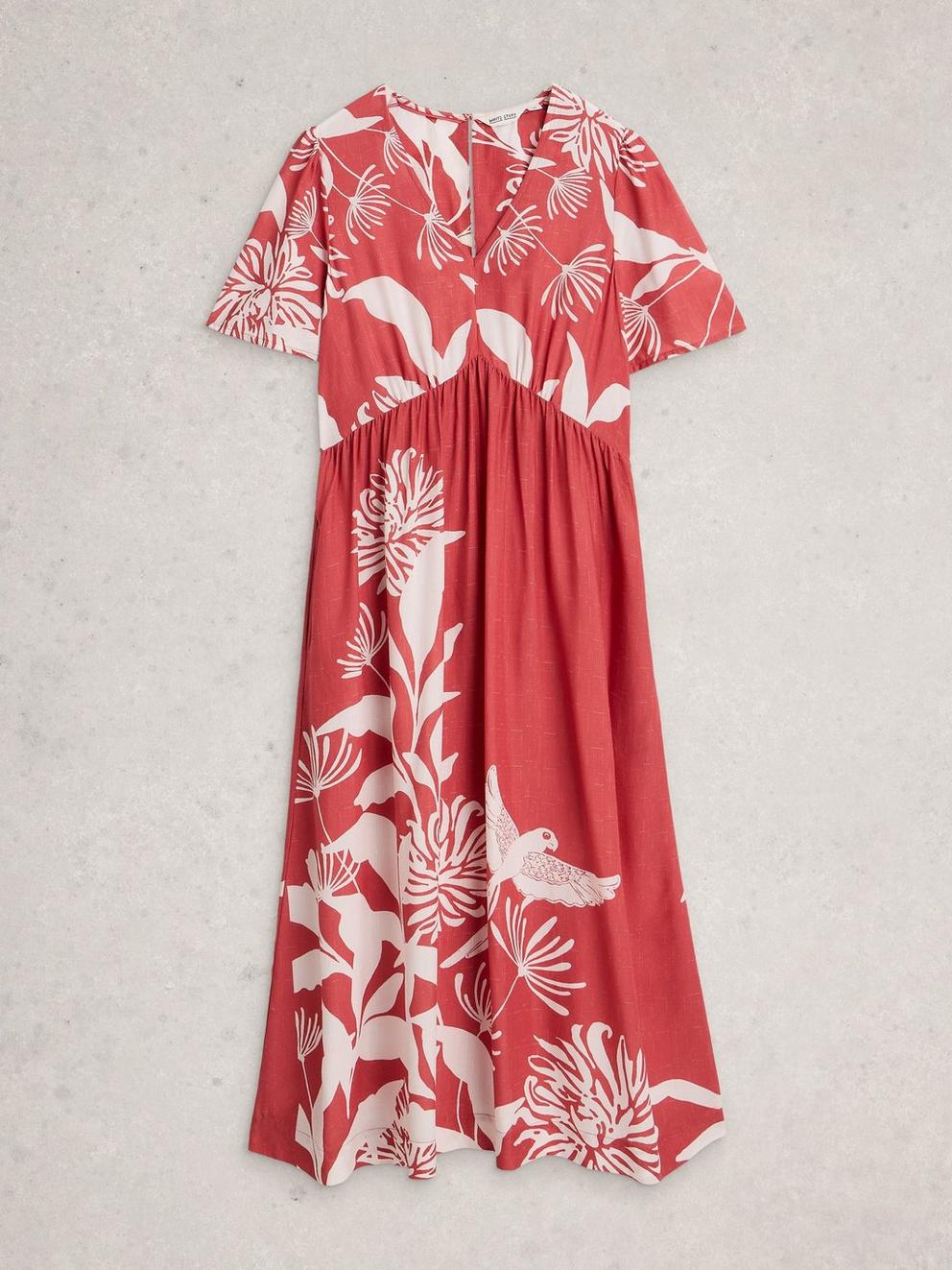 Lucy Midi Dress in PINK PR - FLAT FRONT