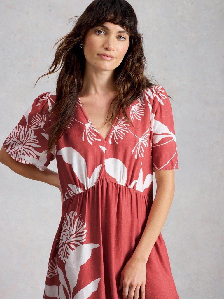 Lucy Midi Dress in PINK PR - LIFESTYLE