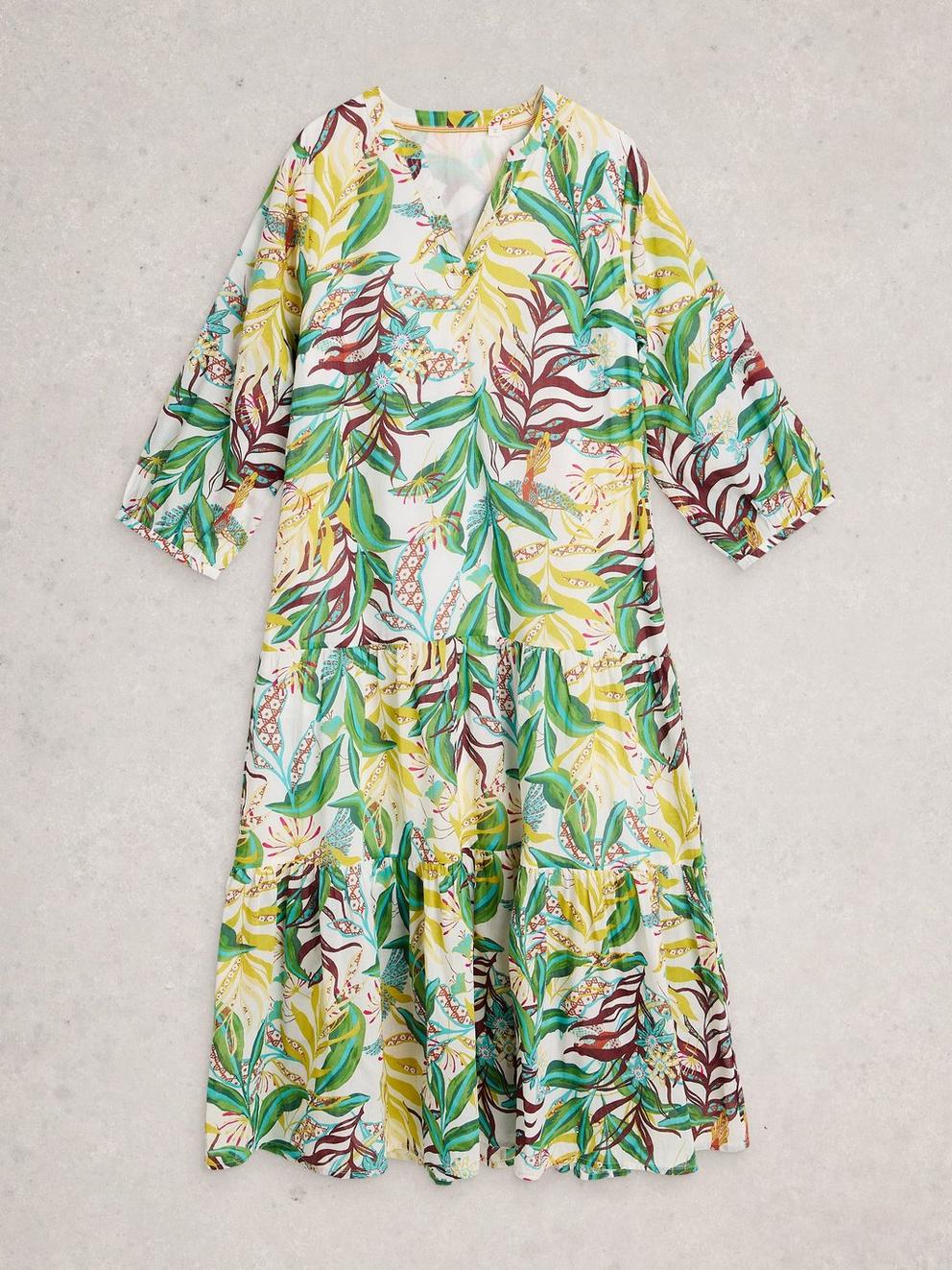 Bex Maxi Dress  in IVORY PR - FLAT FRONT