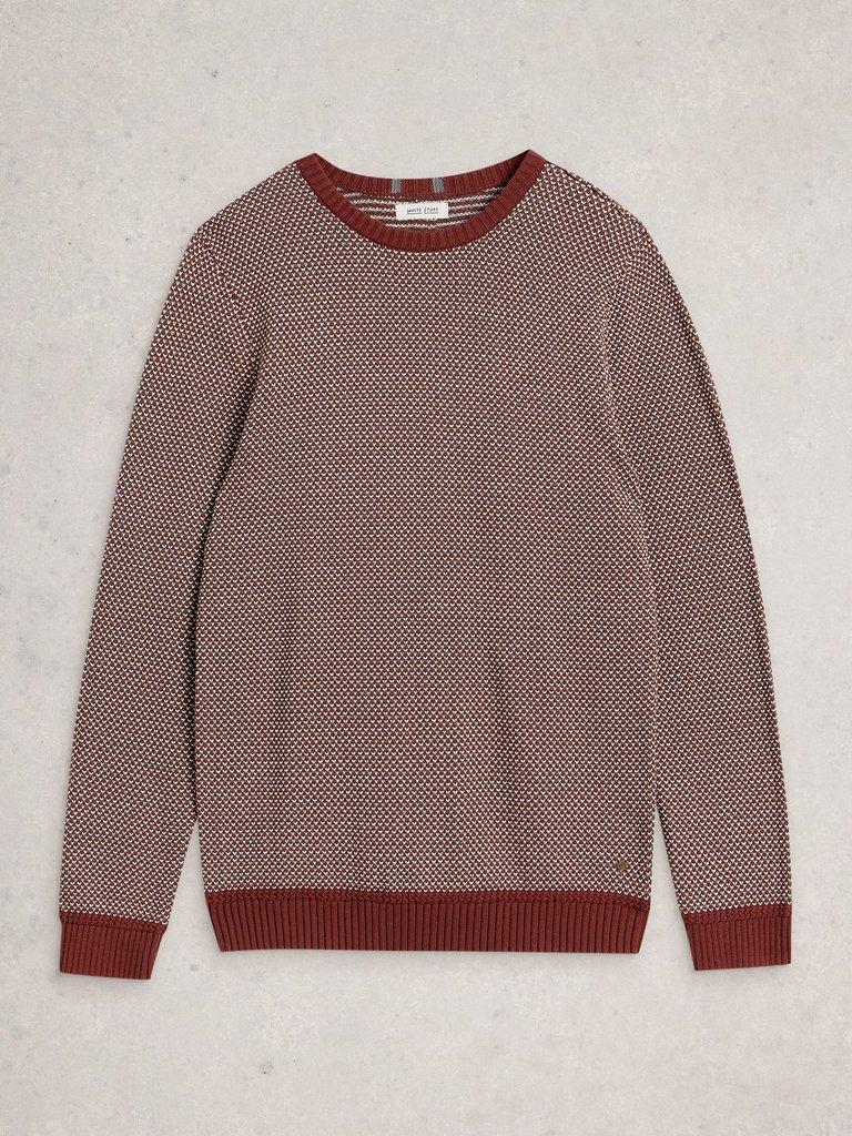 Attadale Crew Neck Pattern in PINK MLT - FLAT FRONT
