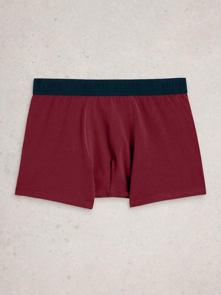 Hove 2pk Boxers Striped Plain in BLK PR - FLAT DETAIL