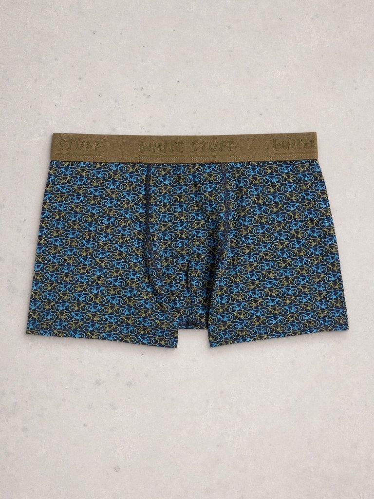 Hove 2pk Boxers Striped Plain in BLUE PR - FLAT BACK