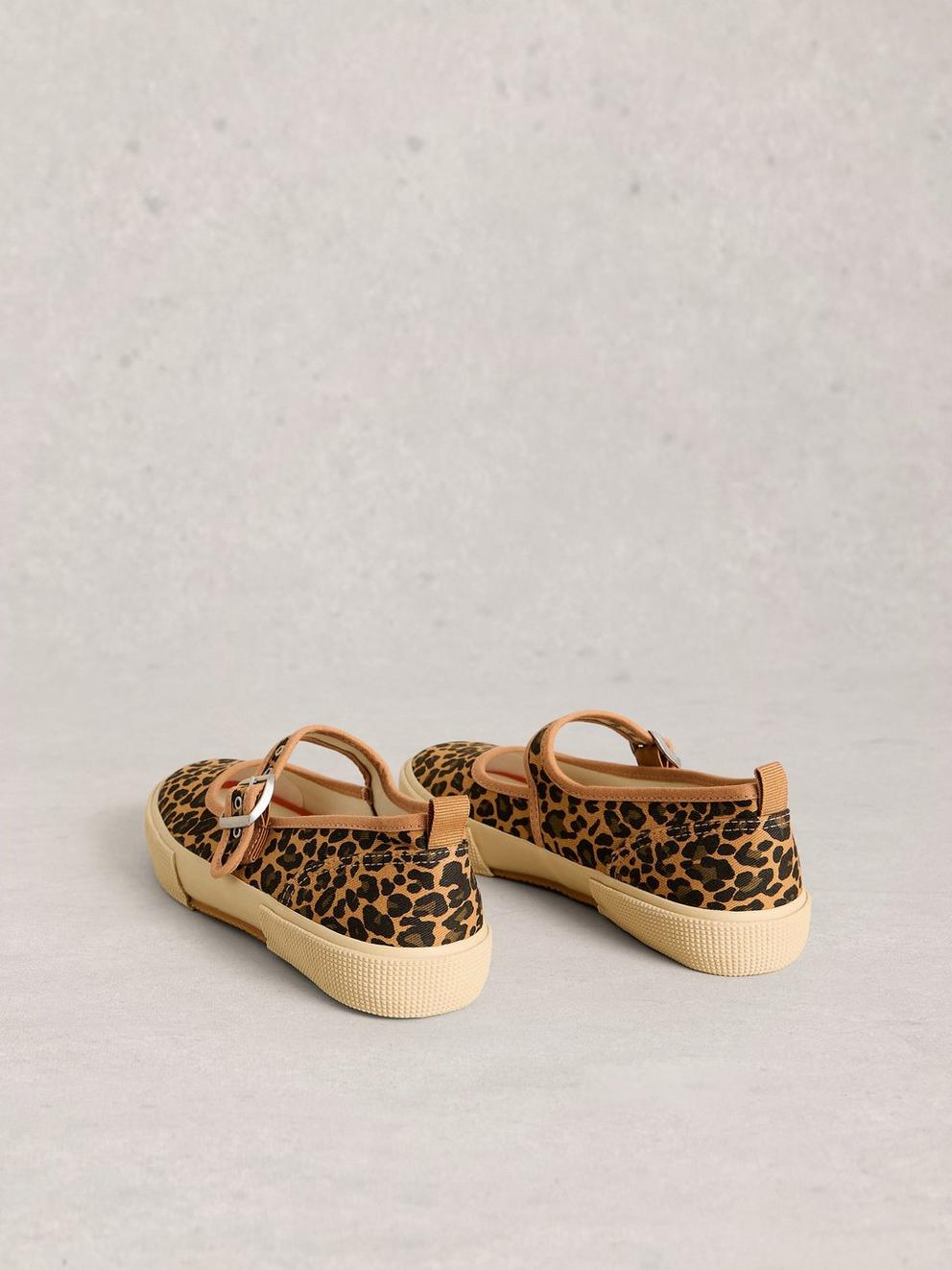 Pippa Mary Jane Trainer in BROWN MLT - FLAT BACK