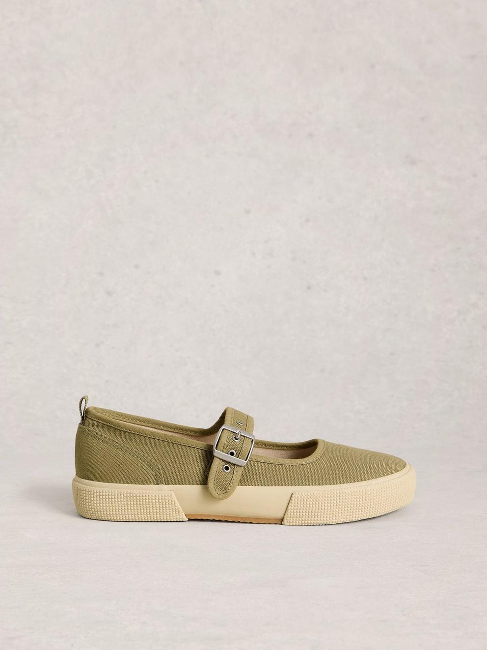 Pippa Mary Jane Trainer in KHAKI GRN - LIFESTYLE